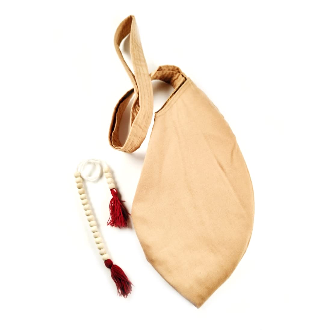 MAYAPURICotton Chanting Bag/Beads Bag/Gomukhi Japa Bag with Sakshi Mala Counter (Burlywood Color)