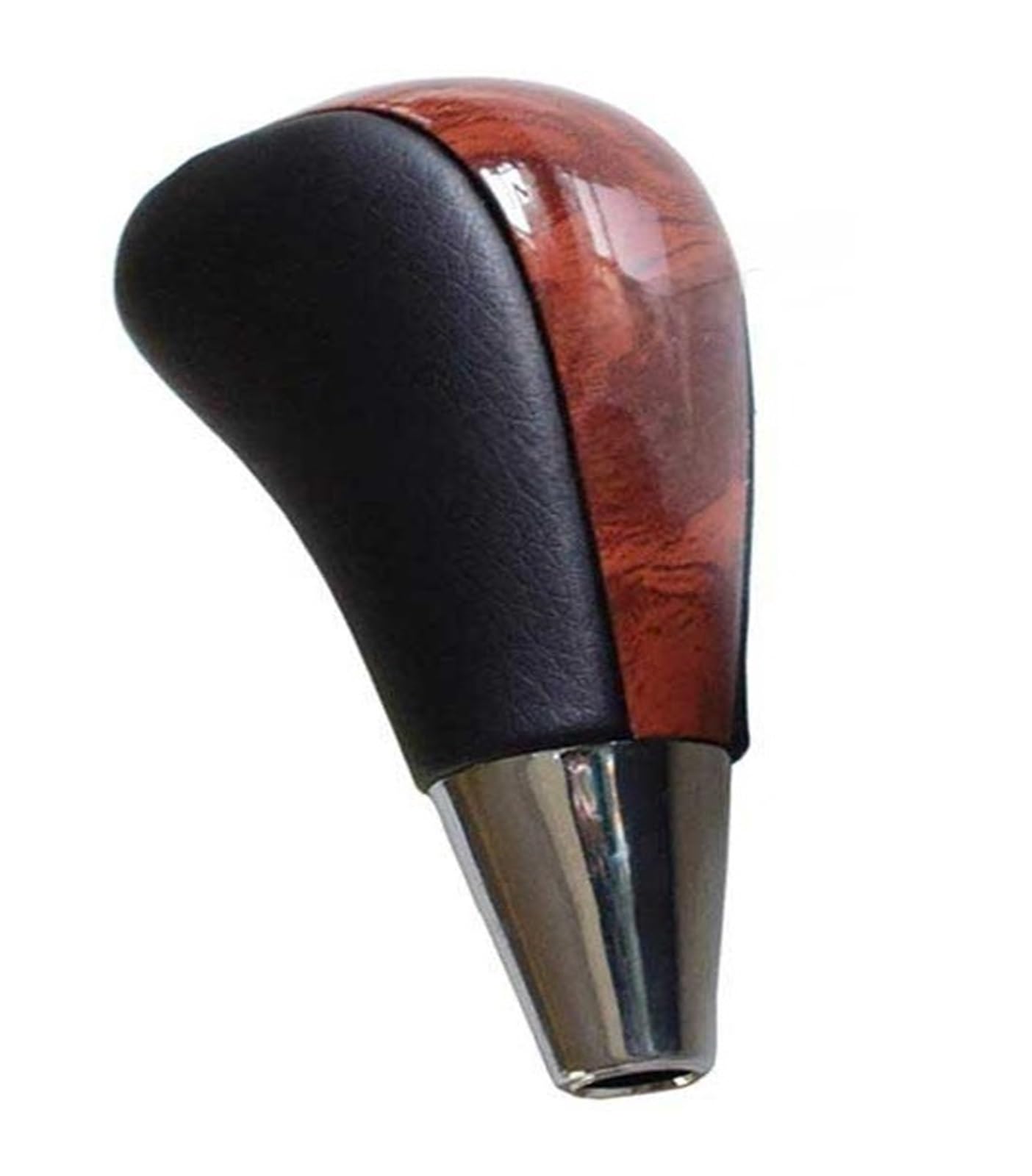 Fsozdbbpl Wood Black Leather Automotive Parts Car Shift Lever Knob Gear Shift Knob Lever Shifter For Prado For Lexus For Hilux For Camry For Crown For Rav4 For Fortune(Wood Black Leather)