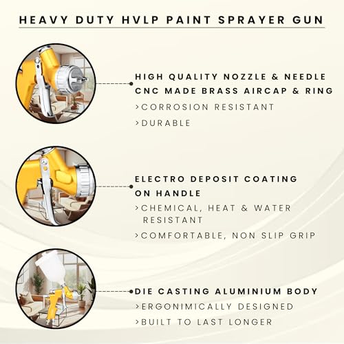 Image of Artista ATS Premium Automotive Paint Spray Gun, 1.3mm Nozzle, 2.5 Bar Pressure, 600ml Cup