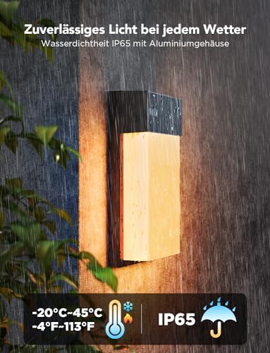 Govee Outdoor Wandleuchte RGBIC, 1500LM Smart LED Wandleuchte Aussen mit 45 Scene Modes, IP65 Wasserdicht für Wandlampe, DIY Wandleuchte, Funktioniert mit Alexa, Google Assistant und Matter, 2 Stück 5