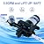 Tdrsuper Water Pressure Booster Pump, 110V AC Water Diaphragm Pump, 5.5GPM 75PSI with Power Plug, Self Priming RV Water Pump for Home Kitchen Bathroom RV Marine Yacht Garden Hose Black