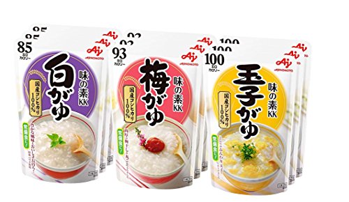 味の素 おかゆ 3種×3個(白がゆ3個、梅がゆ3個、玉子がゆ3個)【セット買い】