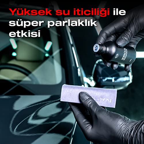 Nasiol XR03 Araç Nano Seramik Kaplama Ve Boya Koruma-50 Ml-1,5 Yıl Etkili-Profesyonel Bakım,Oto Detailing Kiti, Araba Cila,Boya Parlatma, Hidrofobik Nano Koruma