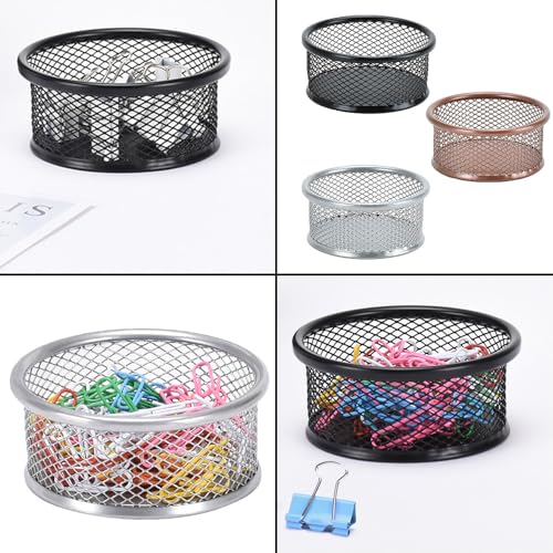 BE-TOOL Organizador de dispensador de clipe de papel metálico, aço esmaltado de alta temperatura, mu