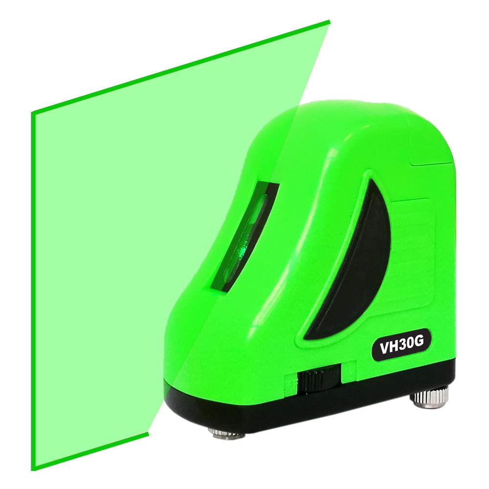 VH-30G,One Green Vertical Line,Small,High Brightness,Projection Angle Greater than 120°,All Laser Modules are Assembled with Aspheric Glass Lens,Green Beam Laser Level