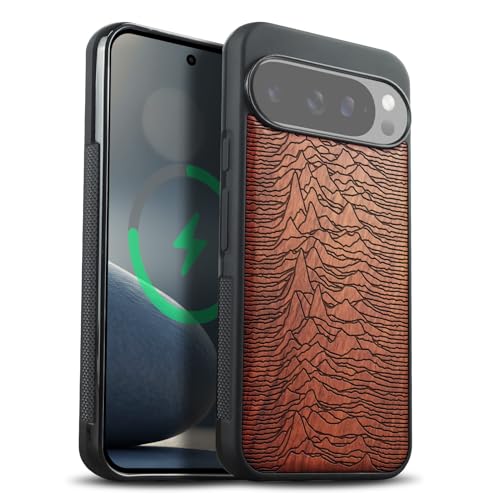 Coque magnétique Google Pixel 10 Pro XL étui bois antichoc bumper TPU