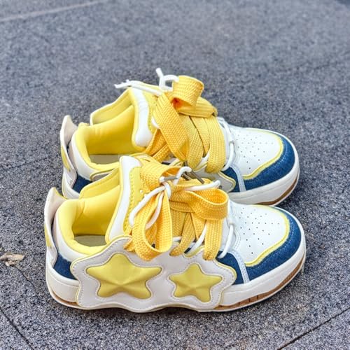 Loizziuy Star-Studded Skateboard-Inspired Casual Sneakers Retro for Women Girl for Summer Travel & Everyday Wear Gift3