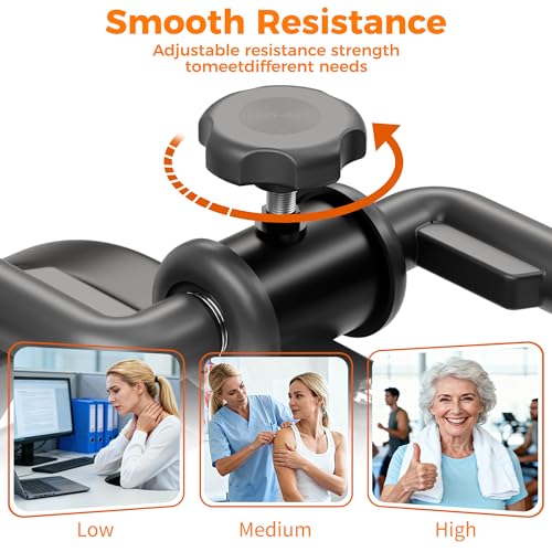 Image of RYGEO Pedal Exerciser Mini Exercise Bike for Leg and Arm Recovery Exercise Lightweight and Portable Floor Bike
