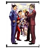 Ace Attorney: Phoenix Wright Apollo Justice Game Fabric Wall Scroll Poster (16