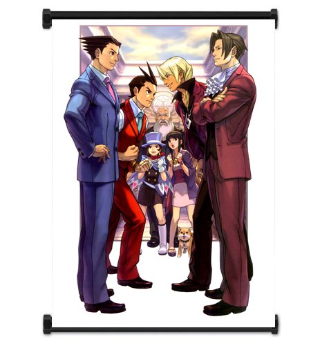 Ace Attorney: Phoenix Wright Apollo Justice Game Fabric Wall Scroll Poster (16