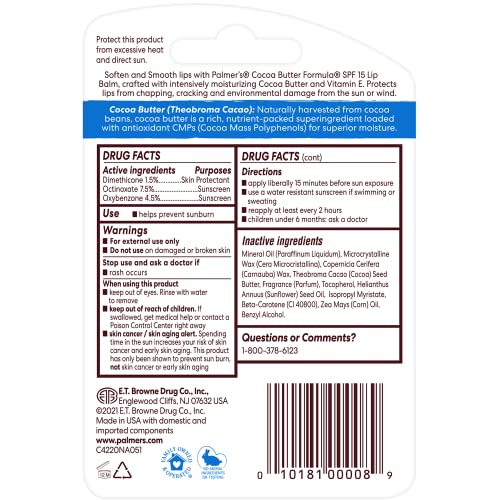 Image of Palmer's Cocoa Butter Formula Lip Balm (3 Pack)