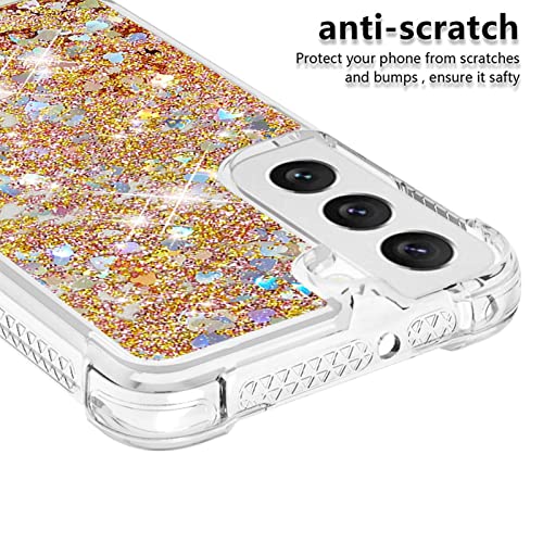 Coque silicone Galaxy S23 Plus antichoc à paillettes flottantes - 3