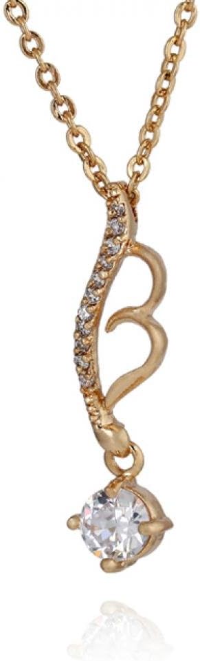 18K white gold plated austrian crystal rhinestone angel wing heart necklace pendant fashion jewelry holiday sale yilia