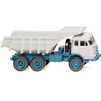 Wiking 067048 Dump Truck Henschel HS 3-180 Light Blue / Papyrus White Not A Toy Miniature Model / Collector's Item