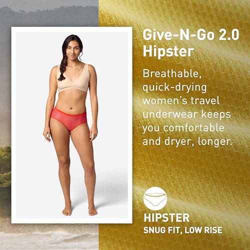 Image of ExOfficio Women's Give-N-Go 2.0 Hipster - Breathable Durable Easy Care Travel Underwear