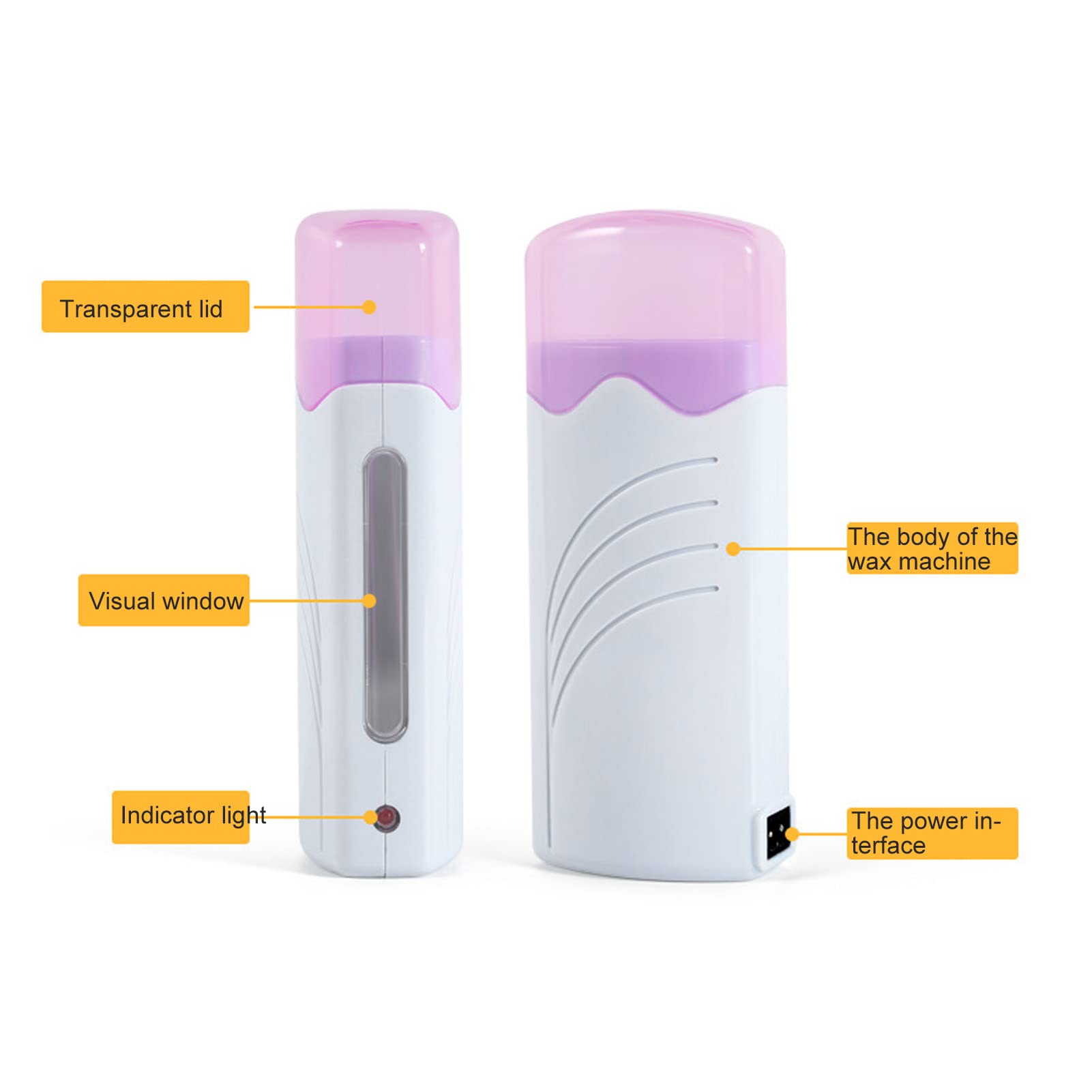 Chauffe-cire Machine Roll On Chauffe-cire Épilation Cire Machine de Fusion Portable Chauffe-cire à Chaleur Rapide pour les Femmes
