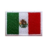 [コッキス] 北米&中南米 の 国旗 ・他 (A) アイロン ワッペン (メキシコ, 2S 約45x30mm)