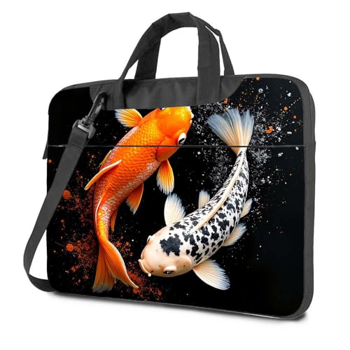 Sac à dos pour ordinateur portable de voyage harmonie des poissons koï