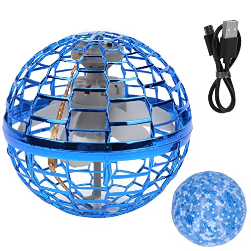 Preisvergleich Produktbild FlyNova Pro Schwenkbares Flugsensor-Spielzeug, Verbesserte Bunte RGB-Beleuchtung Fingerspitzen-Spielzeug, Kinder Freisprech-Bewegungssensor Flying Ball, Interaktives Familienspielzeug(Blau)