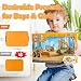 FRUSE Magic Toy Sand Für Kinder,Magic Spielsand Koffer mit Sand,4 Baufahrzeuge,4 Sandformen, Spielsand Baukasten,Sensorisch Sandspielzeug Spielsand für Jungen Mädchen Alter 3 4 5 6 7+ Jahre Alt