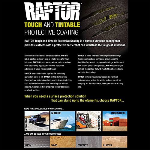 Image of Custom Shop U-Pol Raptor Black Urethane Spray-On Truck Bed Liner, 2 Quarts