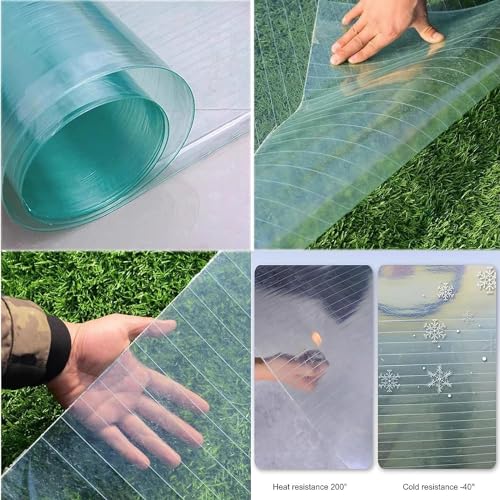 Couverture de remplacement de serre imperméable en polycarbonate 1X10m
