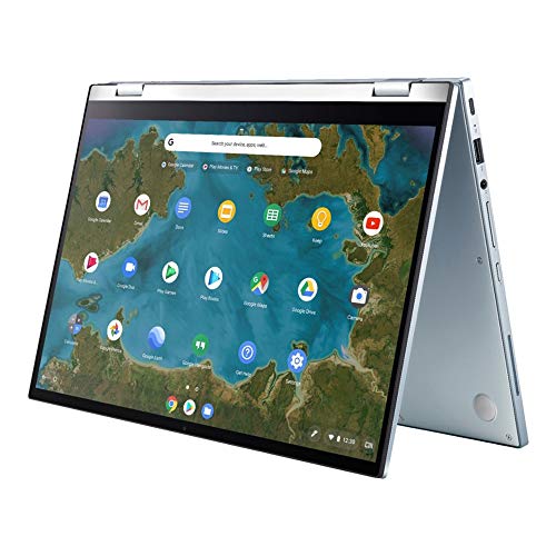 Asus 2021 Chromebook 14 Inch Touchscreen 2-In-1 Laptop, Fhd 1080P Display, Backlit Kb, Intel Core M3-8100Y Up To 3.4Ghz, 4Gb Lpddr3 Ram, 64Gb Emmc, Chrome Os + Nexigo 128Gb Microsd Card Bundle #TOP3