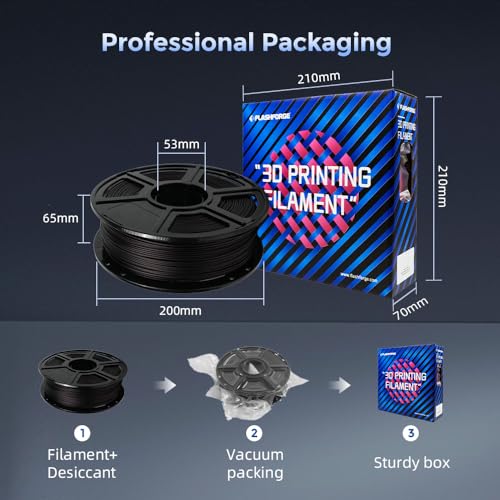 Image of FLASHFORGE Carbon Fiber PETG Filament 1.75mm, PETG with Carbon Fiber, 1KG Spool, Dimensional Accuracy + /- 0.02mm, Lightweight & Heat-Resistant & Moisture Free (PETG-CF Marsala)
