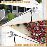 APACALI 20PCS M5 Turnbuckle Wire Tensioner, Stainless Steel Hook & Hook Rope Cable Tension, Adjustable Turnbuckle M5 for Garden Wire, Fence Wire Tensioner, Outdoor Hanging, Silver - Image 4