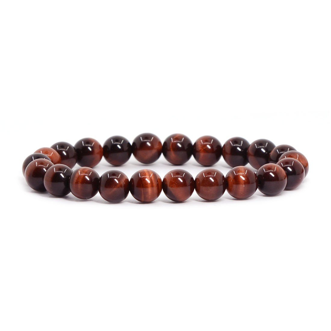 Justinstones Gem Semi Precious Gemstone 8mm Round Beads Stretch Bracelet 7 Inch Unisex