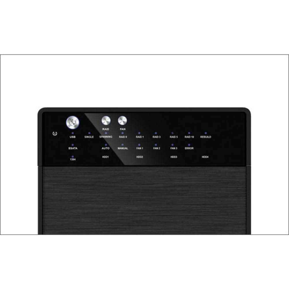 RaidSonic IcyBox IB-RD3640SU3 obudowa dysku twardego (4 x 8,9 cm (3,5 cala), SATA I, SATA III, USB 3.0) czarna