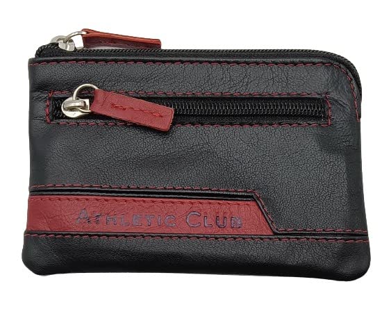 Monedero Athletic Club Bilbao - Producto Oficial, Cremallera, Banda Roja Y Negra