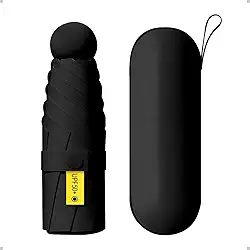 Mini Guarda-Chuva Dobrável Ultra Compacto, Portátil, Proteção UV, À Prova D'Água, Antivento, Ideal para Viagem, Bolsa e Mochila
