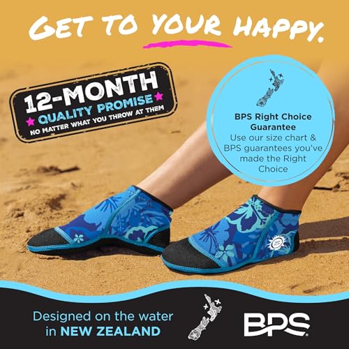 Image of BPS 'Aqua Series' 3mm Neoprene Water Socks for Sand, Beach, Soccer, Volleyball, Wetsuit Booties