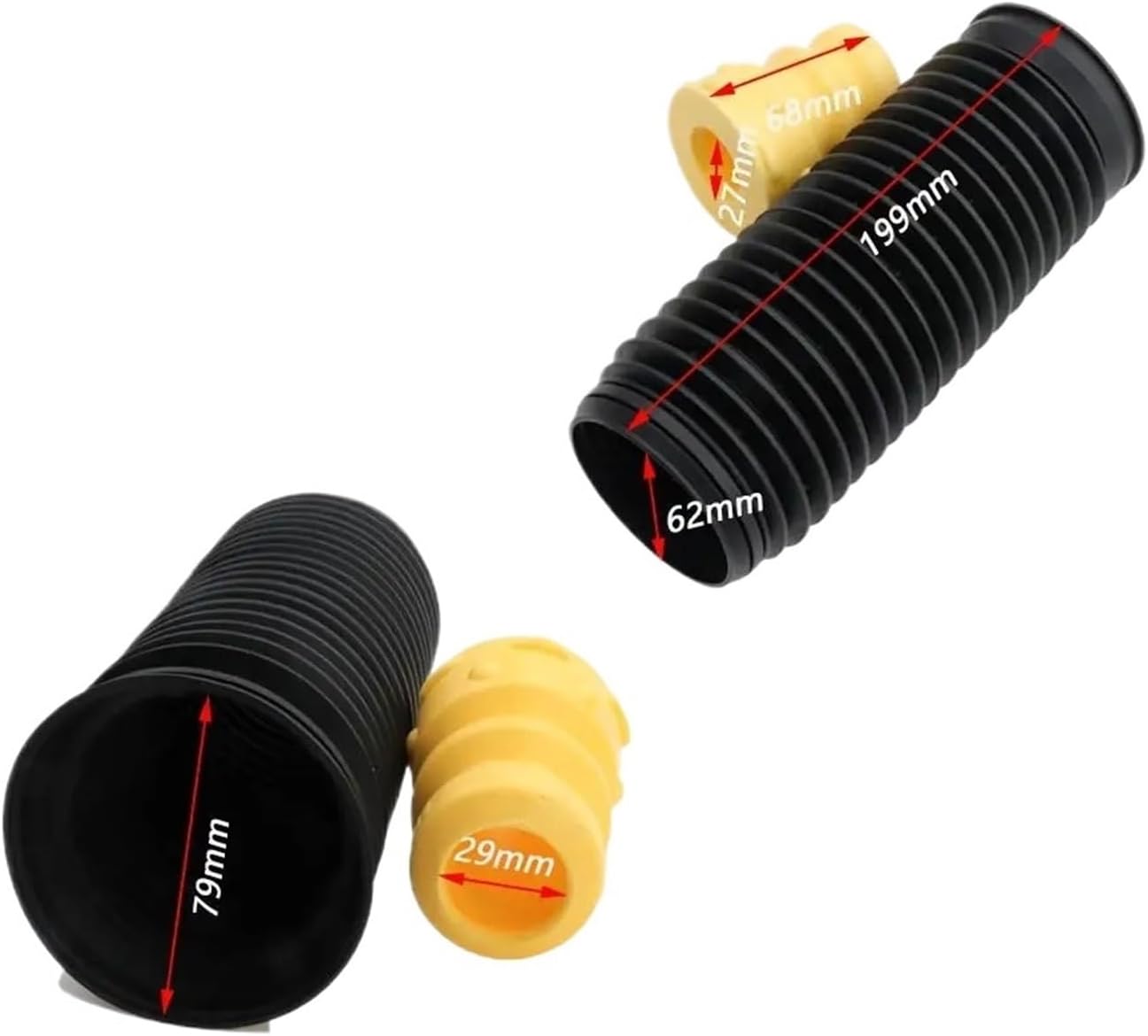 Car 1PC Front Dust Cover Shock Absorber Bellow Boot, for III IV, for Passat, for Polo, for 6N0413175A Air Suspension Dust Cover