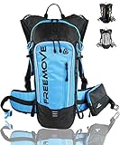 FREEMOVE Hiking Daypack Backpack with Detachable Phone Pocket, 10L Capacity, Many Compartments, Durable - Ideal as Hydration Backpack for Hiking, Running, MTB Cycling - Bladder NOT Included