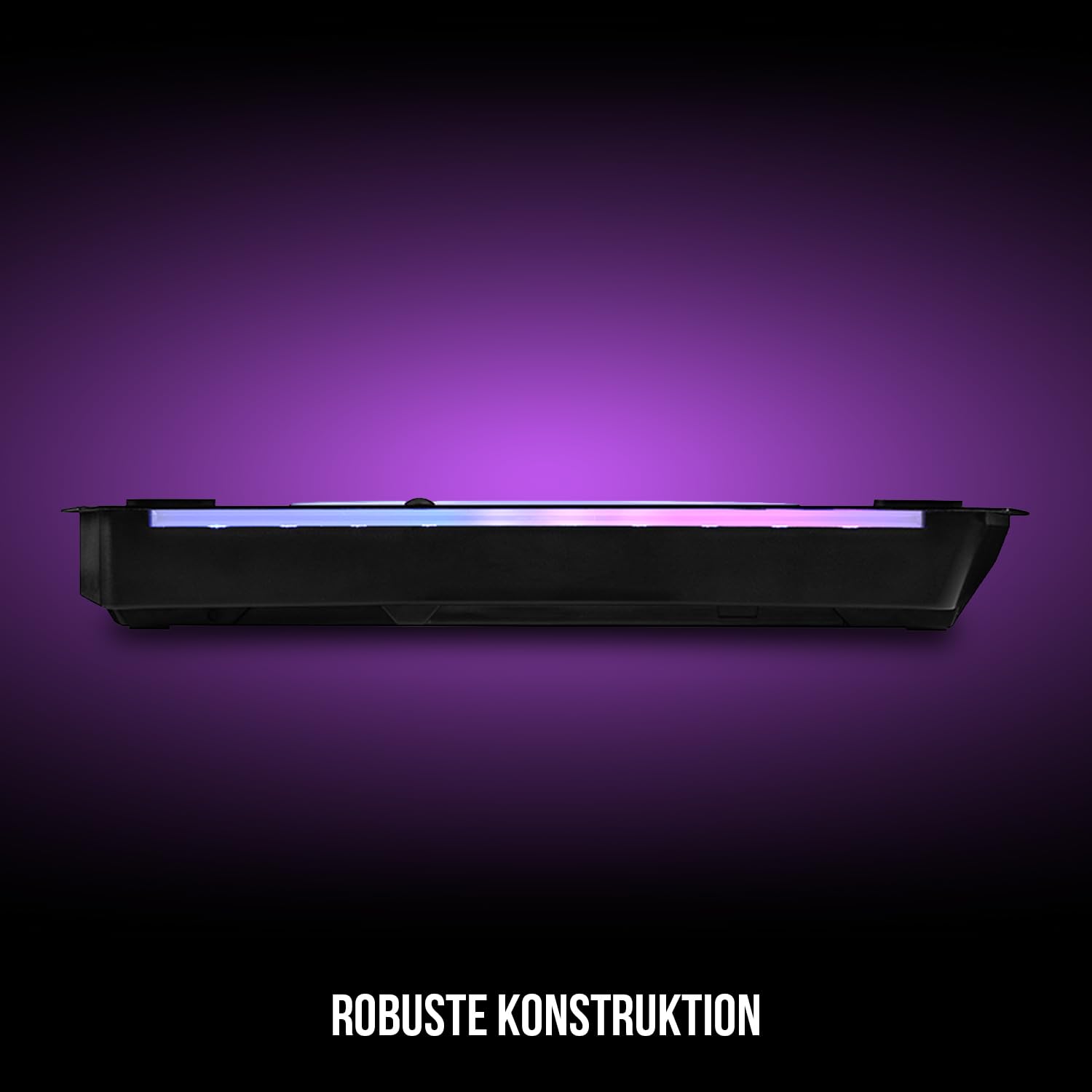 MODECOM MC-CF18 RGB Silent Fan. Quiet RGB LED Laptop Cooling pad. for laptops up to 18” with Two Silent Fans.