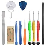 Vastar 13 Pieces Most Complete Premium Repair Tool Kit for Apple iPhone 4 / 4S / 5 / 5C / 5S / 6 / 6 Plus (GSM/CDMA) / 6S / iPad 4 / 3 /2 / Mini, iPods and more with Vastar cleaning cloth