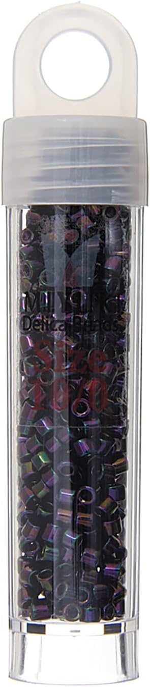 Miyuki Delica 10/0 RD 5.2gms Japanese Seed Beads - Purple Iris