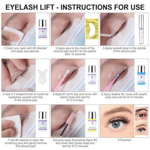 Polisak YJM-2P-72 Lash Lift Kit 2Pack, Eyelash Lift Kit With Brush & Pad, Eyelash Perm Kit Salon-Quality Semi-Permanent Curling & Safe Effectually thumb #4