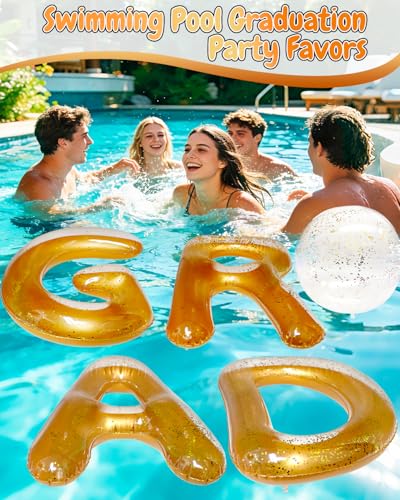 Piemow déco gonflable or de piscine remise de diplôme 2026