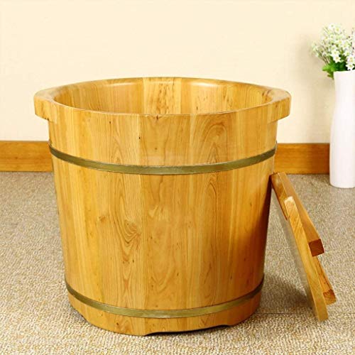 Bañera de madera para spa de pies Katzowen miniatura 3