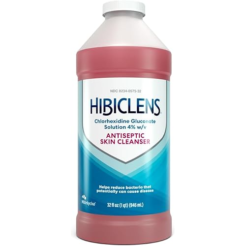 Hibiclens – Antimicrobial and Antiseptic Skin Cleanser – 32 oz – for Home and Hospital – 4% CHG