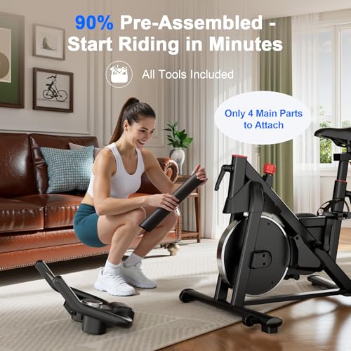Magnetic Folding Exercise Bike