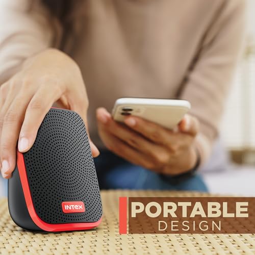 Image of Intex IT-120 2.0 USB Computer Multimedia Speaker, 10W Powerful Sound, USB Powered, 3.5mm Aux Connectivity, in-Line Volume Control Pod for PC, Laptops, Desktop & Mobiles - Orange