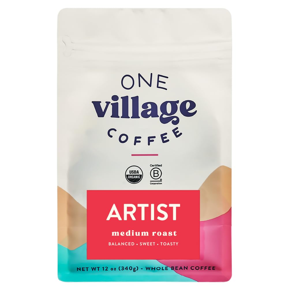 One Village Coffee Artist, Organic, Whole Bean Coffee, 12oz