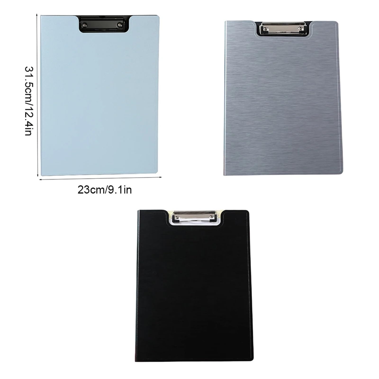 Klemmbretter 4 Stück Zwischenablage for Konferenzräume, A4-Datei-Zwischenablage, Clip-Board-Organizer, Schreibblock, Zwischenablage Für Unternehmen(Grey)