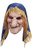 REV Madame Melantha, Máscara de Bruja Gitana Malvada FEA, Disfraz de Hechicera Vidente Vieja Ideal para Halloween