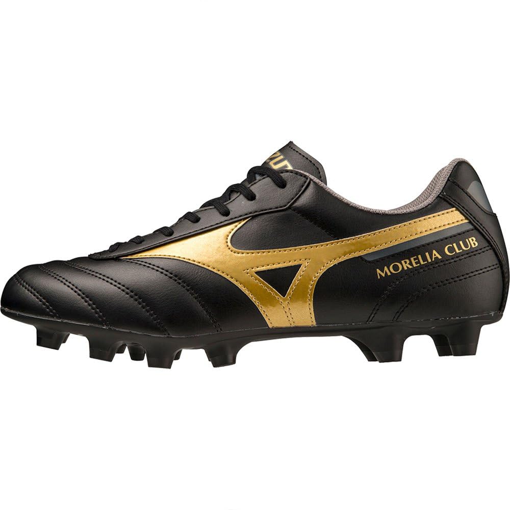 Mizuno Morelia II Club, Scarpe da Football, Unisex - Adulto, Black/Gold (Numeric_41)