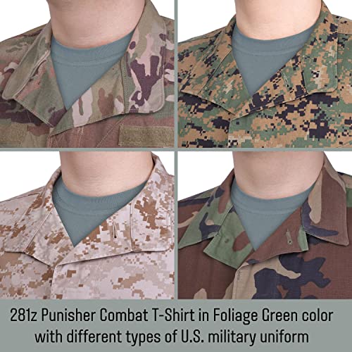 281Z-Mens-Military-Stretch-Cotton-Long-Sleeve-T-Shirt-Tactical-Hiking-Outdoor-Undershirt-Punisher-Combat-Line-Foliage-Green-Medium
